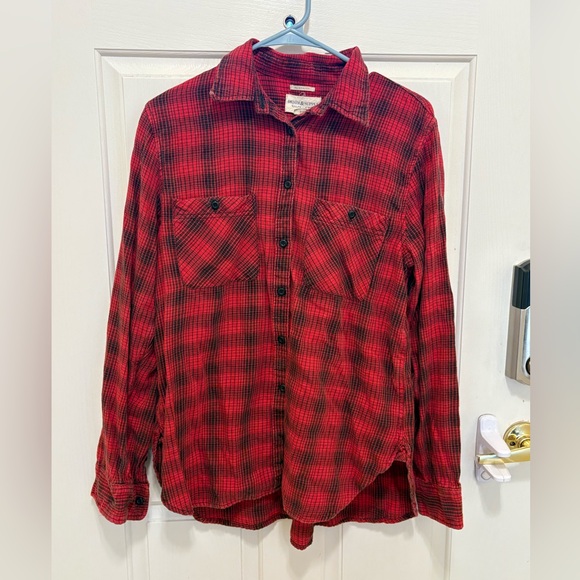 Denim & Supply Ralph Lauren Plaid Linen Blend Utility Button-Down Shirt - Picture 1 of 7